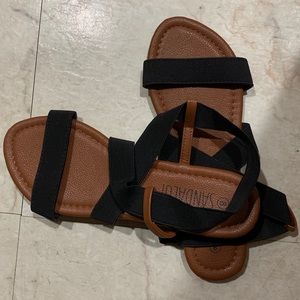 Elastic Strap Sandals